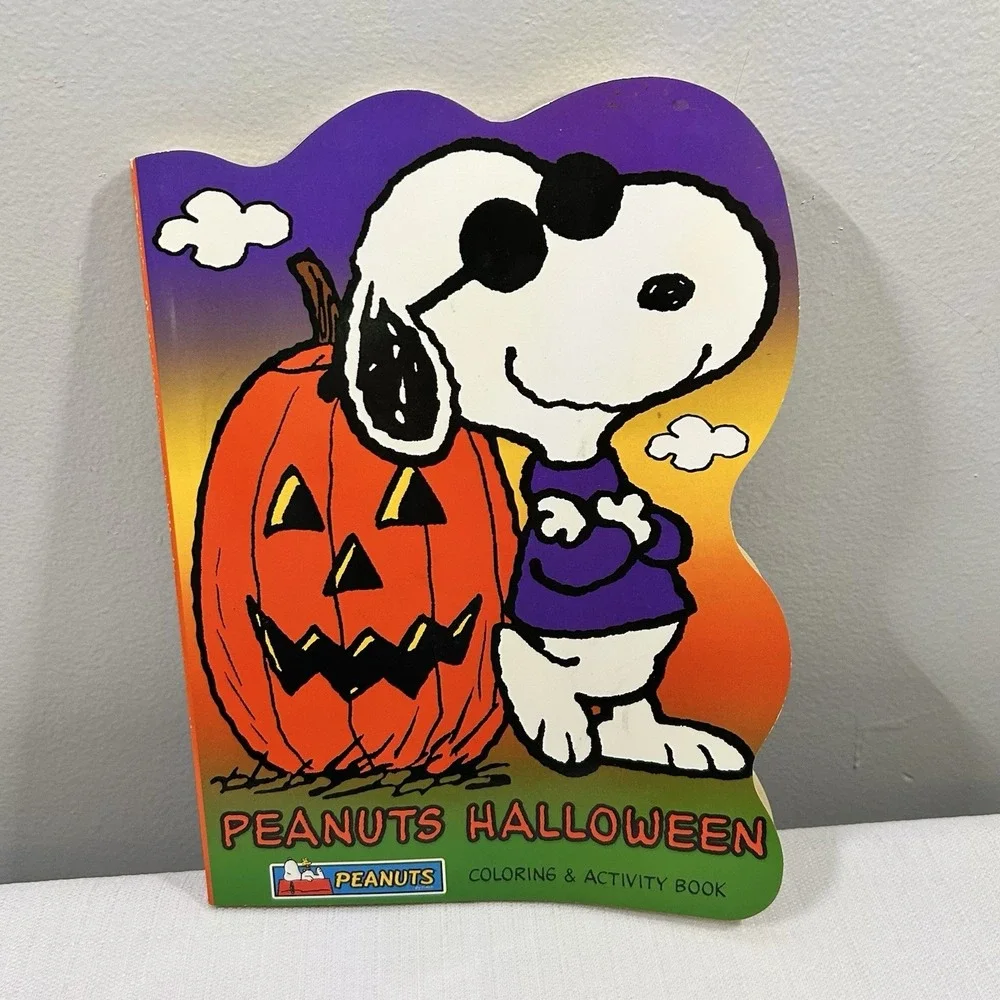 Peanuts Halloween Coloring Activity Book Vintage Snoopy Unused New Old Stock